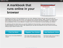 Tablet Screenshot of markbookonline.com